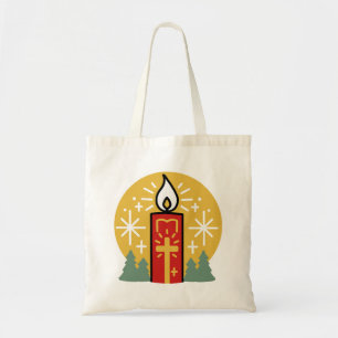 Tote Bag Laissez Faith être votre plus brillant Star Candle