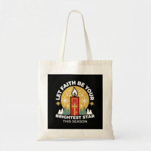 Tote Bag Laissez Faith être votre plus brillant Star Candle