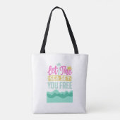 Tote Bag Laissez la mer vous libérer (Dos)