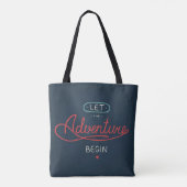Tote Bag Laissez l'aventure commencer (Dos)