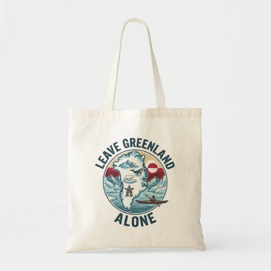 Tote Bag Laissez le Groenland en paix (Devant)