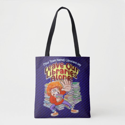 Tote Bag Laissez nos bibliothèques seules (Devant)