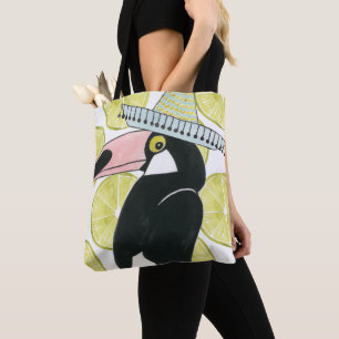 Tote Bag Laissez-nous taco au sujet de sombrero de toucan