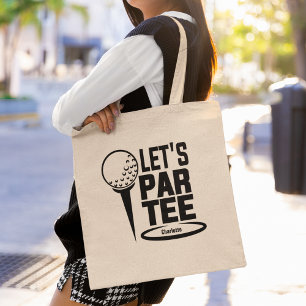 Tote Bag Laissez Par Tee Golf Drôle Personnalisé