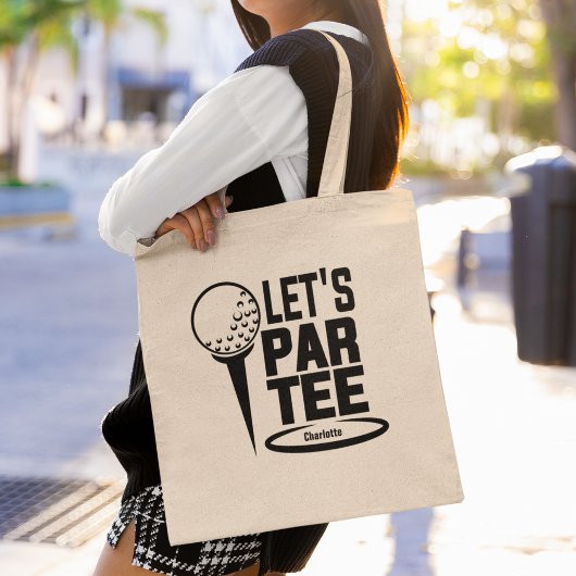 Tote Bag Laissez Par Tee Golf Drôle Personnalisé