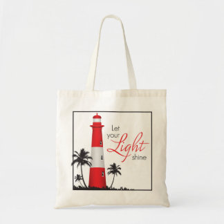 Tote Bag "Laissez votre éclat léger !" Rouge de Fourre-tout