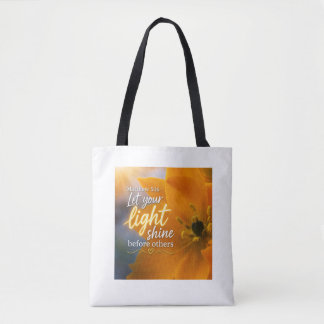 Tote Bag 🌞Laissez votre lumière briller ! Écriture inspira
