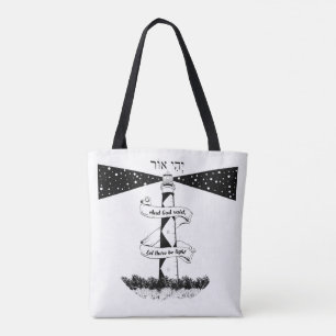 Tote Bag LAISSEZ-VOUS ÊTRE CLAIR noir et blanc