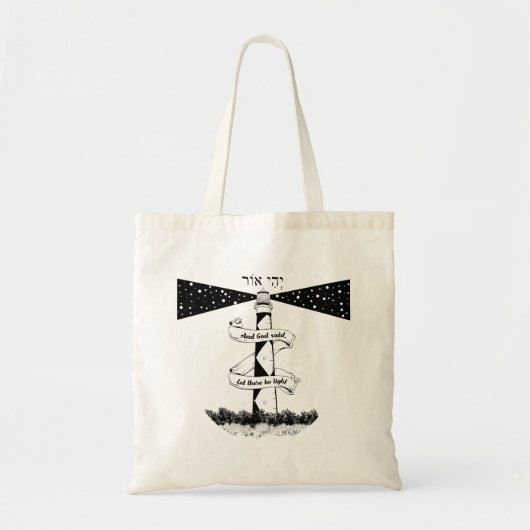 Tote Bag LAISSEZ-Y UN phare LÉGER (Devant)
