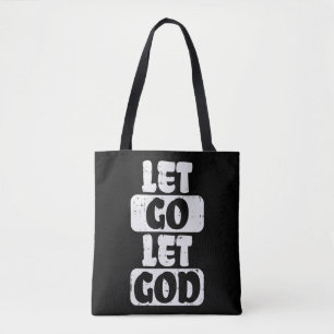 Tote Bag Laissons Dieu Jésus Foi Citer Religieux Christi