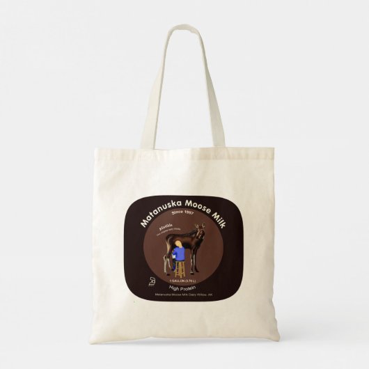 Tote Bag Lait d'orignal Matanuska (Dos)