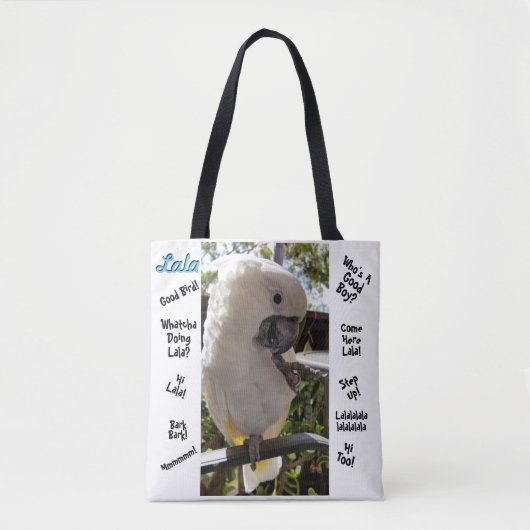 Tote Bag Lala le Cockatoo Fourre-tout (Devant)