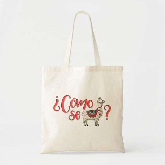 Tote Bag Lama de Se de Cómo de ¿ ? fourre-tout (Devant)