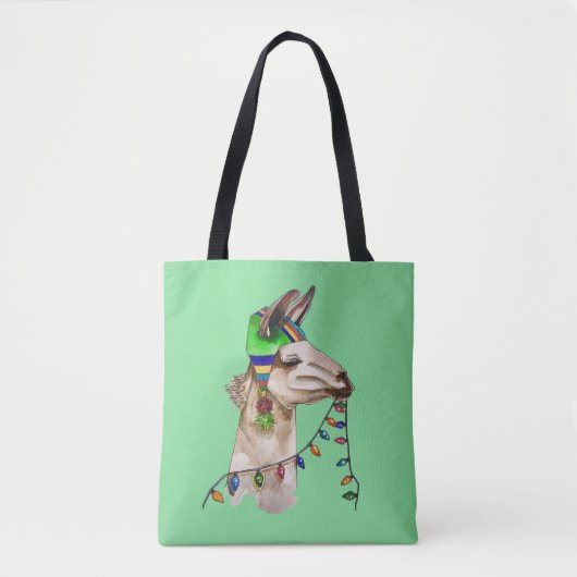 Tote Bag lama drôle (Devant)