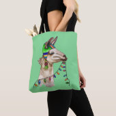 Tote Bag lama drôle (De près)