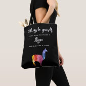 Tote Bag Lama. Soyez toujours vous-même à moins que vous (De près)
