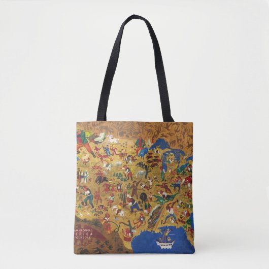 Tote Bag L'Amérique de William Gropper - folklore de bande (Devant)