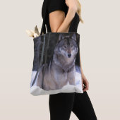 Tote Bag L'Amérique du Nord, Canada, Canada oriental, loup (De près)