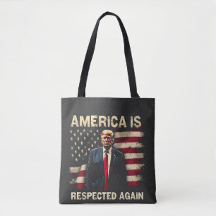 Tote Bag L'Amérique est de nouveau respectée Trump USA 4 ju