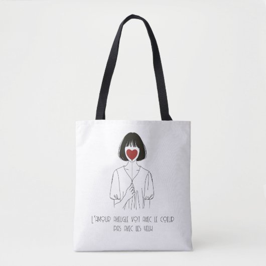 Tote bag "L'Amour Aveugle" (Voorkant)