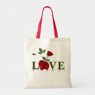 TOTE BAG L'AMOUR - COEUR ROUGE ET S'EST LEVÉ
