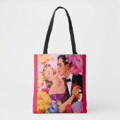 Tote Bag l'amour dans l'impression en fleurs (Devant)