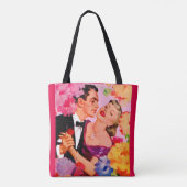 Tote Bag l'amour dans l'impression en fleurs (Dos)