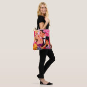 Tote Bag l'amour dans l'impression en fleurs (Sur le modèle)