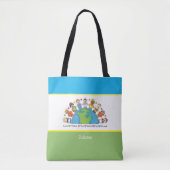 Tote Bag L'Amour De JollyKins Rend Le Monde Parcouru (Devant)