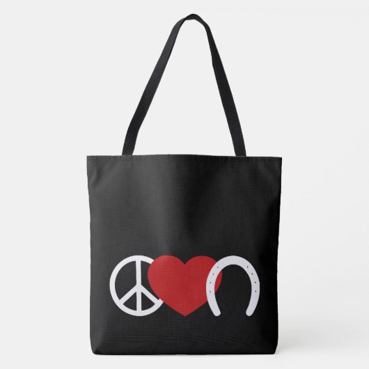 Tote Bag L'amour de la paix (Devant)