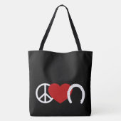 Tote Bag L'amour de la paix (Dos)