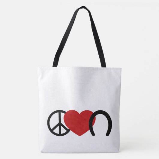 Tote Bag L'amour de la paix (Devant)