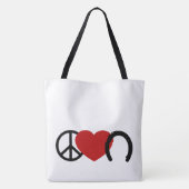 Tote Bag L'amour de la paix (Dos)