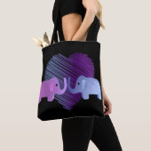 Tote Bag L'amour des éléphants (De près)