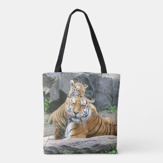 Tote Bag L'Amour Du Tigre Et Du Cube (Dos)