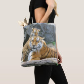 Tote Bag L'Amour Du Tigre Et Du Cube (De près)