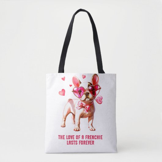 Tote Bag L'amour d'un Français dure éternellement (Devant)