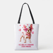 Tote Bag L'amour d'un Français dure éternellement (Dos)