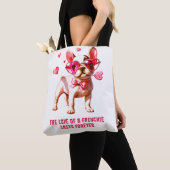 Tote Bag L'amour d'un Français dure éternellement (De près)
