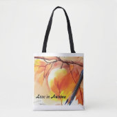Tote Bag L'amour en automne (Devant)