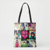 Tote Bag L'amour en photo Collage Carry unique (Devant)