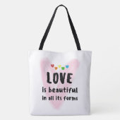 Tote Bag L'AMOUR Est Belle Sous Toutes Ses Formes (Dos)