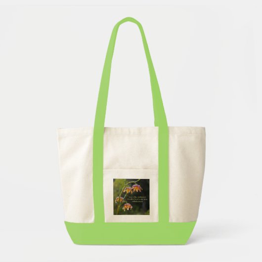 Tote Bag L'amour est comme le poème Fleur sauvage Leopard L (Devant)