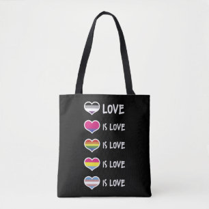 Tote Bag L'amour est la fierté de l'amour, l'égalité des