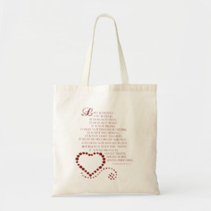 Tote Bag L'amour est l'amour patient est gentil 1 Corinthie