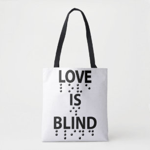 Tote Bag L'amour est le braille aveugle