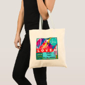 Tote Bag L'amour est le pêle-mêle de réponse (Devant (produit))