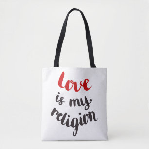Tote Bag L'amour est ma religion