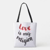 Tote Bag L'amour est ma religion (Dos)