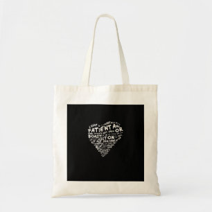 Tote Bag L'amour est patient corinthiens cœur blanc style p